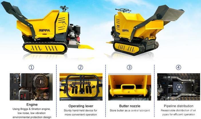  Shandong Rippa Machinery Group Co., Ltd. R205 Tracked dumpers