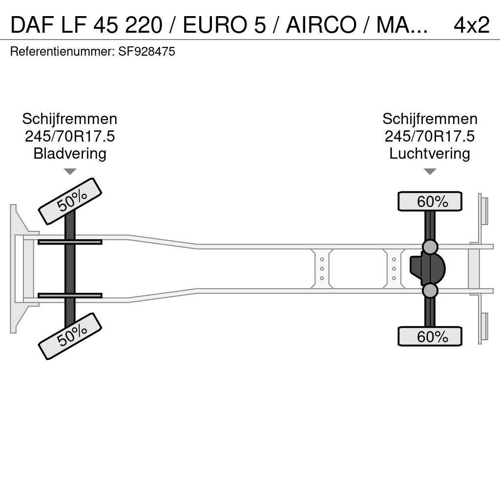 DAF LF 45 220 / EURO 5 / AIRCO / MANUEL / DHOLLANDIA 2 Tautliner/curtainside trucks