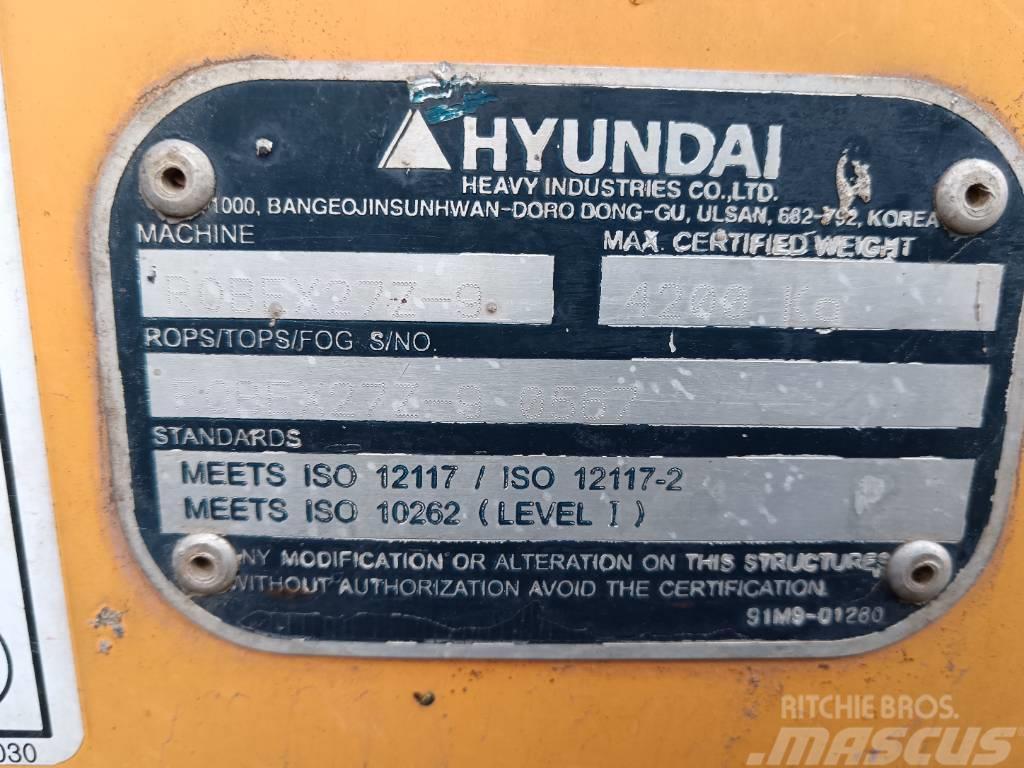Hyundai Robex 27 Z-9 Mini excavators < 7t