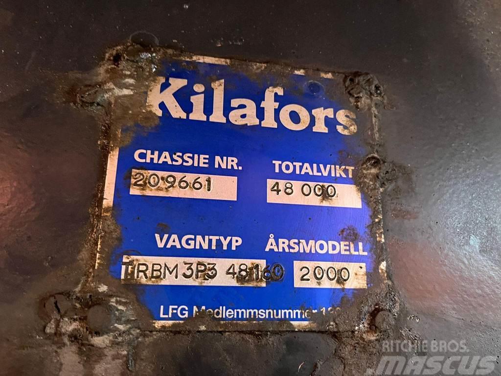 Kilafors TRB M3P3-48-160 LIFT & STEERING AXLE Flatbed/Dropside semi-trailers