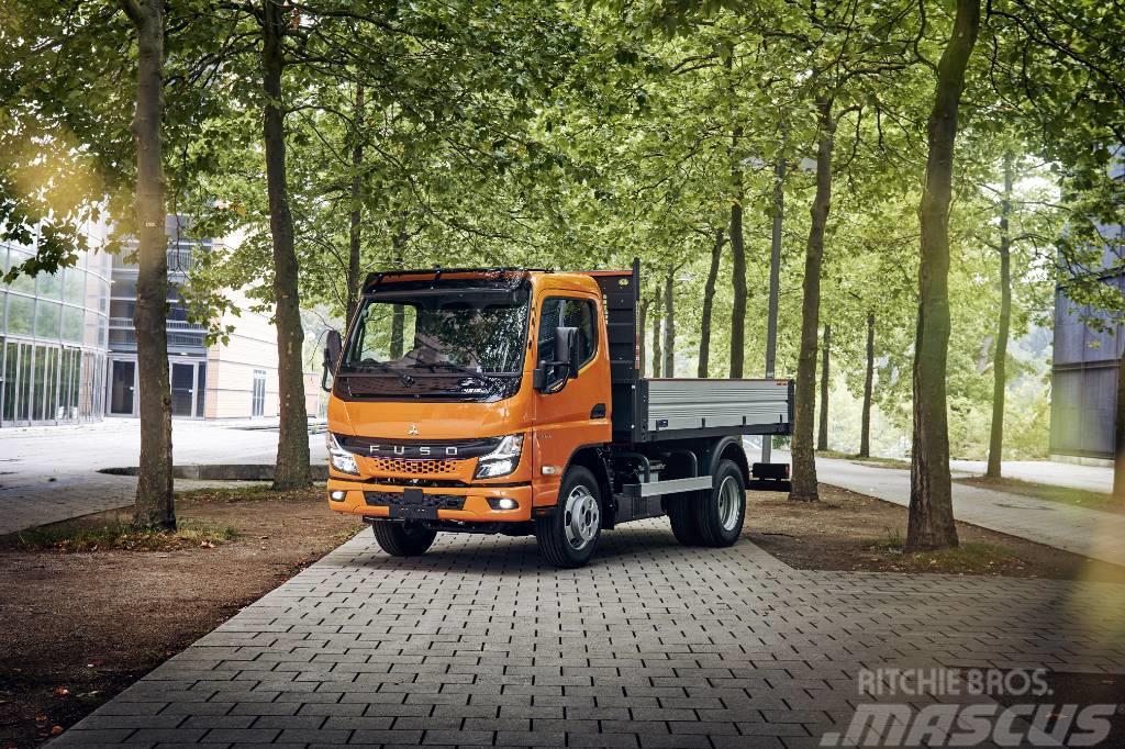 Fuso eCanter 4,25t med 100% eldrift Flatbed/Dropside trucks