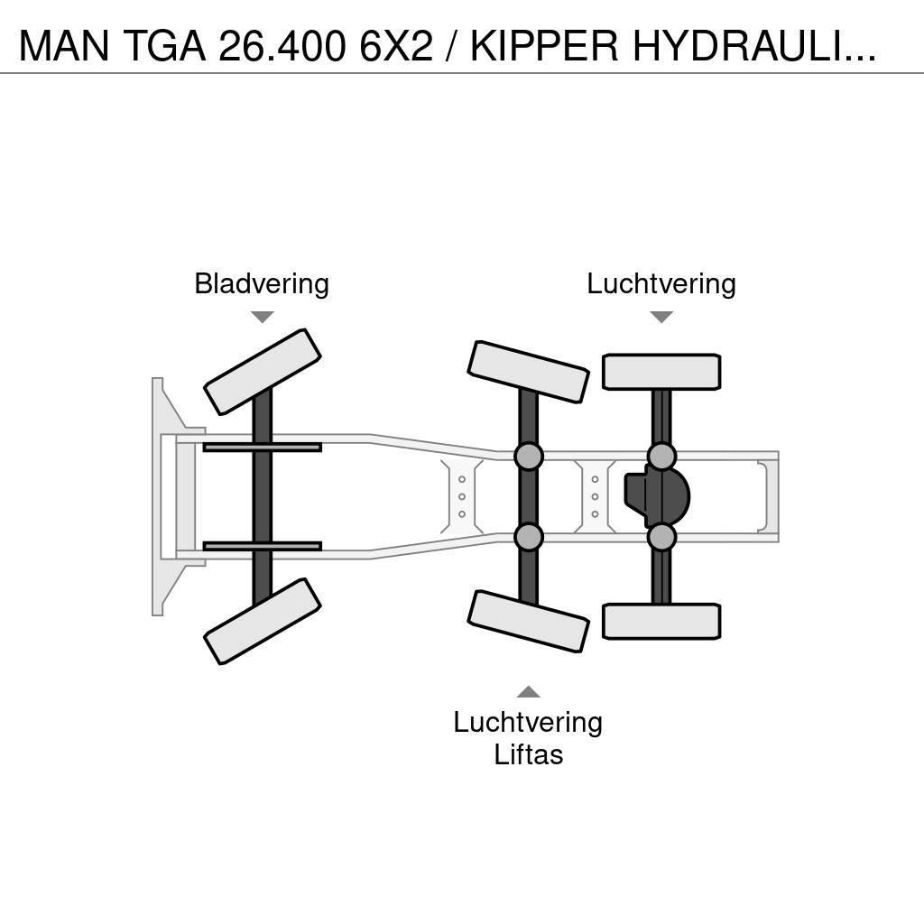 MAN TGA 26.400 6X2 / KIPPER HYDRAULIEK / HOLLAND TRUCK Truck Tractor Units