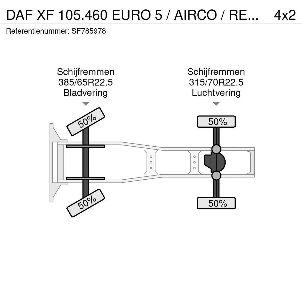DAF XF 105.460 EURO 5 / AIRCO / RETARDER Truck Tractor Units