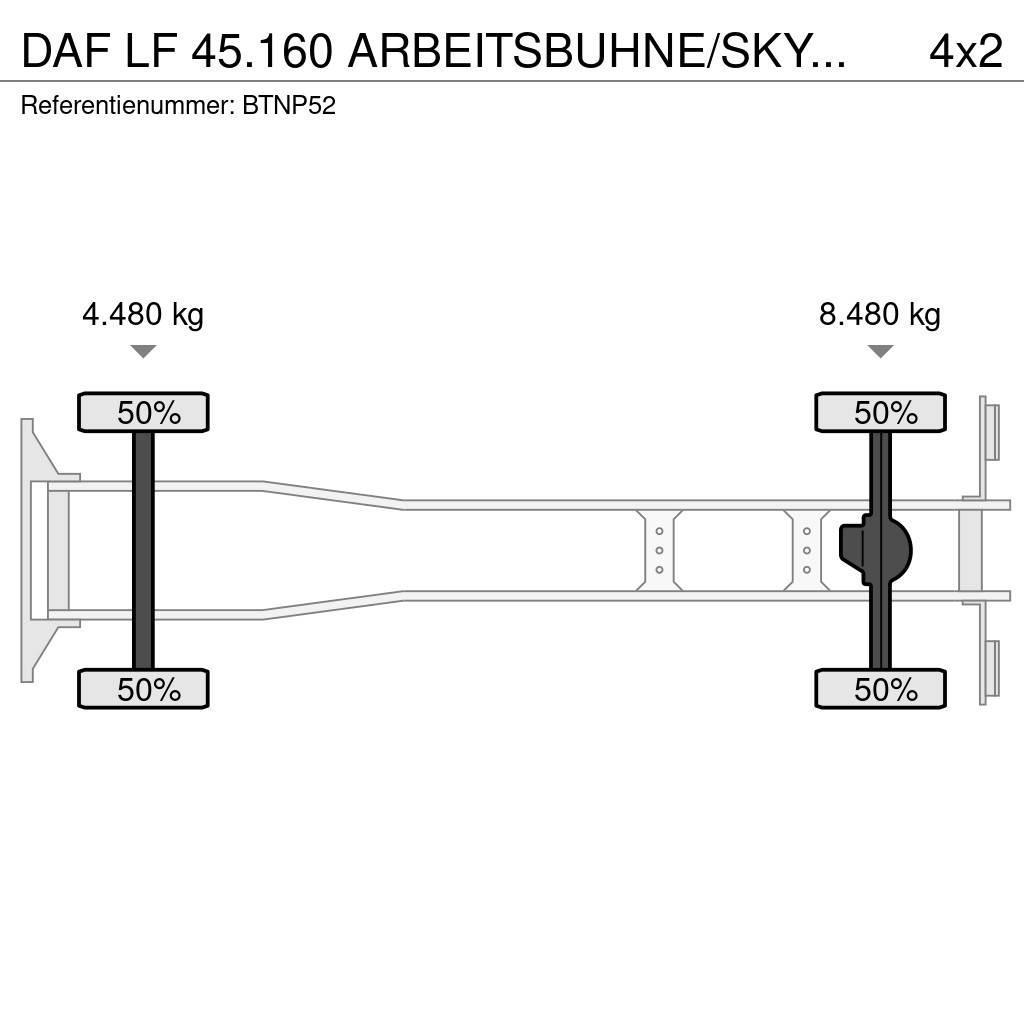 DAF LF 45.160 ARBEITSBUHNE/SKYWORKER/HOOGWERKER!!EURO4 Truck mounted aerial platforms