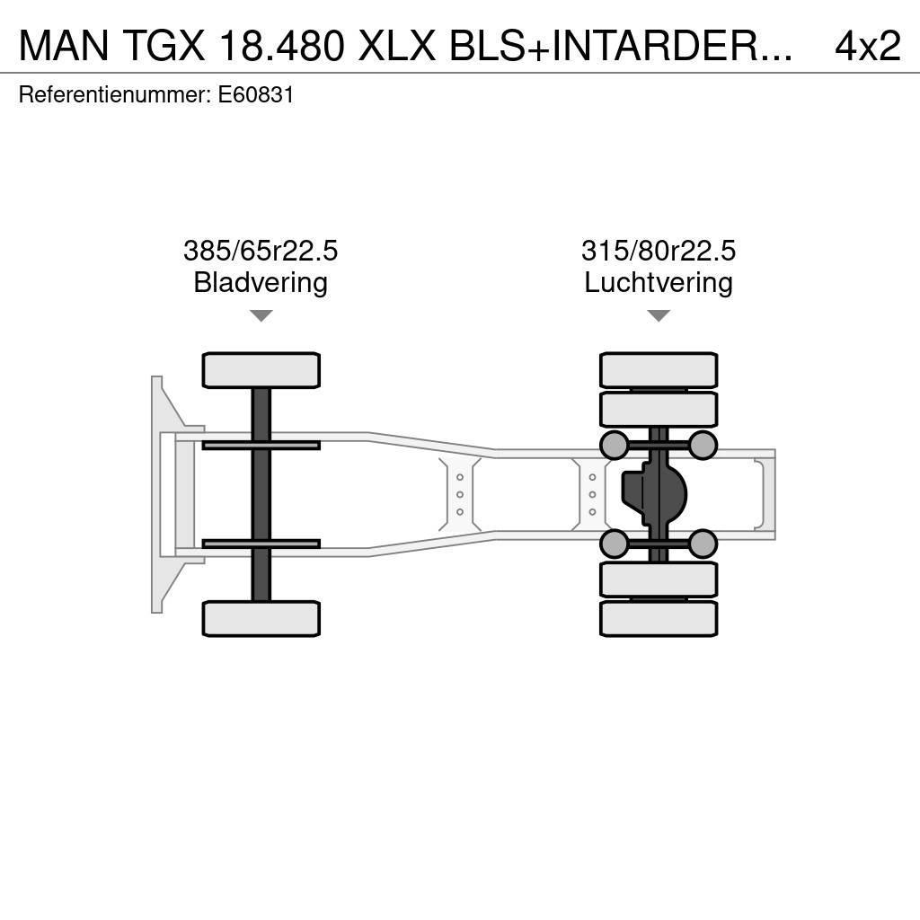 MAN TGX 18.480 XLX BLS+INTARDER+HYDR.+E6 Truck Tractor Units