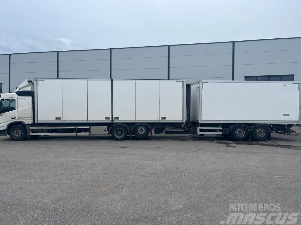 Volvo FM -Truck 21pll + trailer 15pll (36pll) - two truc Van Body Trucks