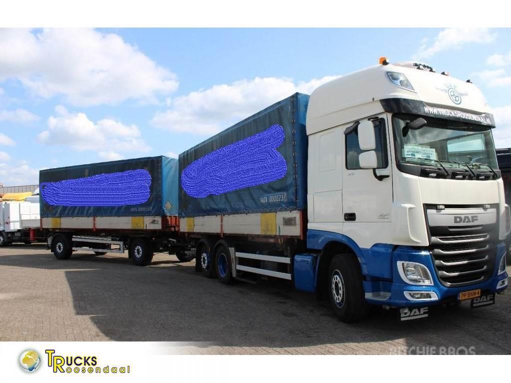 DAF XF 106.460 + Euro 6 + 6X2 + retarder + price is on Tautliner/curtainside trucks