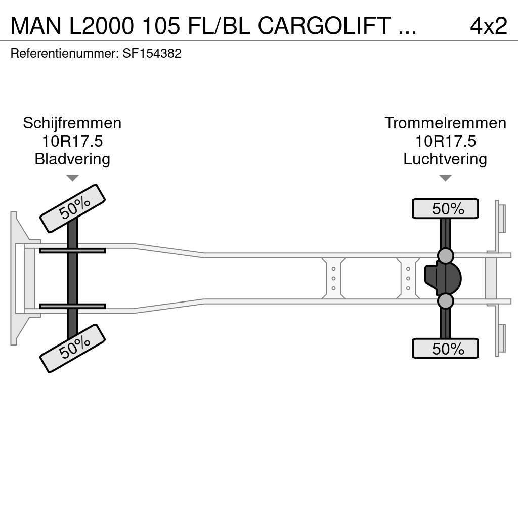 MAN L2000 105 FL/BL CARGOLIFT BAR 1500kg Van Body Trucks