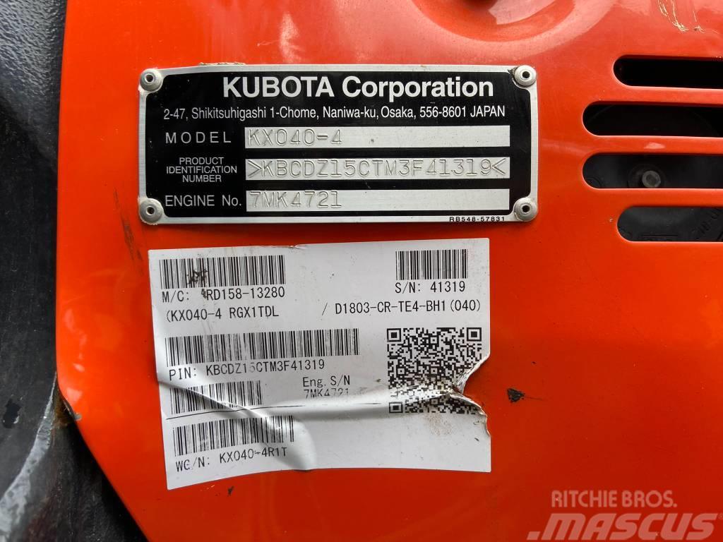 Kubota KX040-4 Mini excavators < 7t