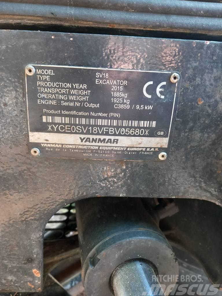 Yanmar SV 18 Mini excavators < 7t