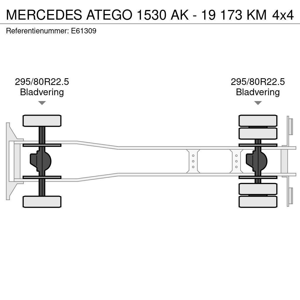 Mercedes-Benz ATEGO 1530 AK - 19 173 KM Containerframe/Skiploader trucks
