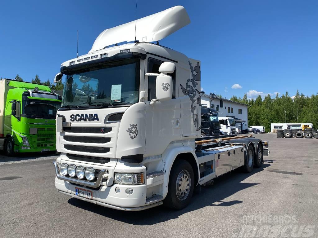Scania R490 6x2*4 Containerframe/Skiploader trucks