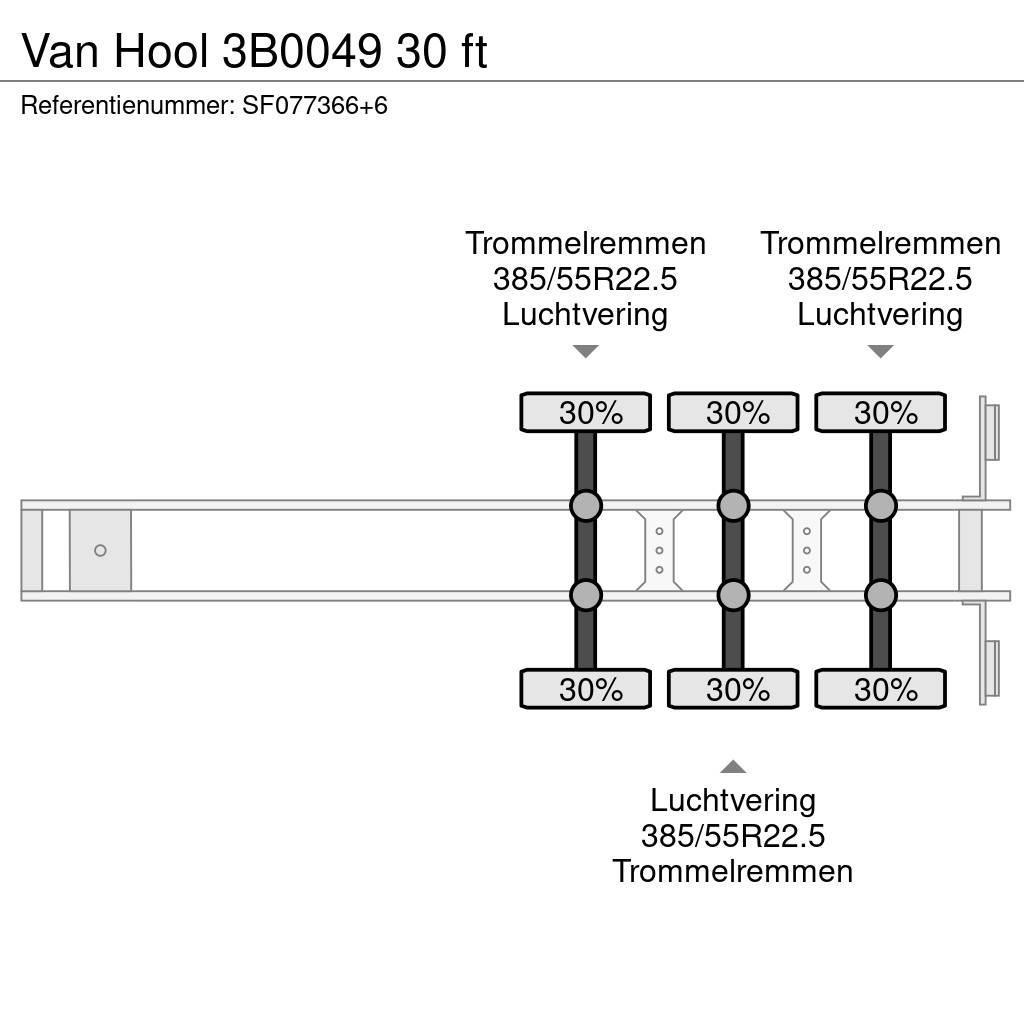 Van Hool 3B0049 30 ft Containerframe/Skiploader semi-trailers
