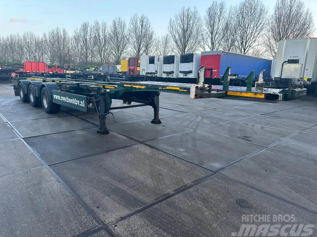 Renders 1 + 3e AXEL STEERING, LZV, 20,40,45 FT Containerframe/Skiploader semi-trailers