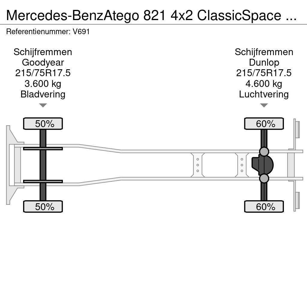 Mercedes-Benz Atego 821 4x2 ClassicSpace Euro6 - GeslotenBak 6.0 Van Body Trucks