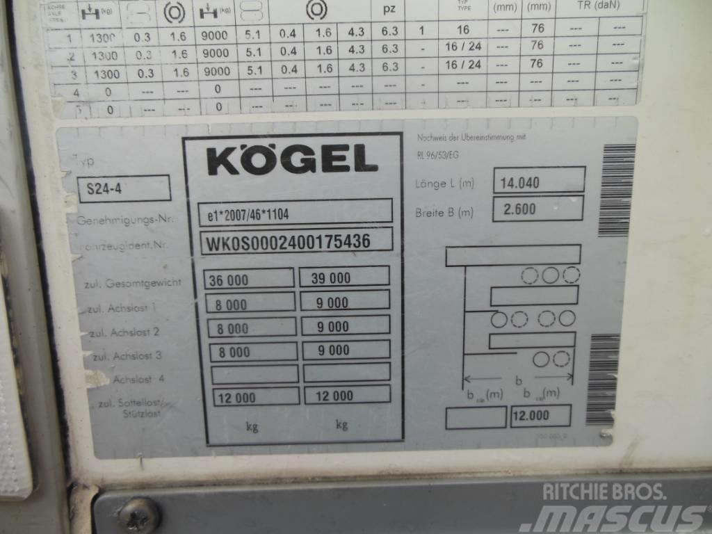 Kögel SVT 24, Dvoupatro, Carrier Vector 1550 Temperature controlled semi-trailers