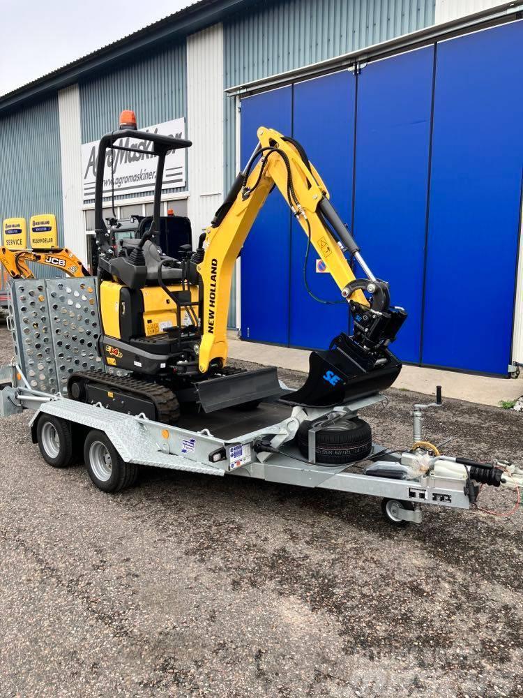 New Holland Kanondeal E14D + Ifor Williams GH94 Mini excavators < 7t