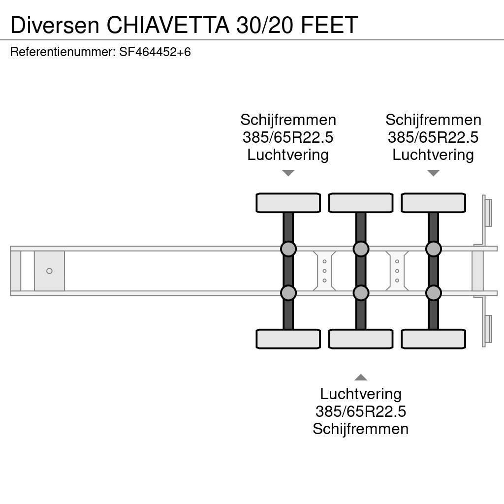  Diversen CHIAVETTA 30/20 FEET Containerframe/Skiploader semi-trailers