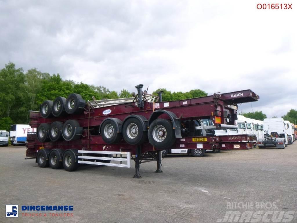 Dennison Stack - 4 x container trailer 40 ft Containerframe/Skiploader semi-trailers