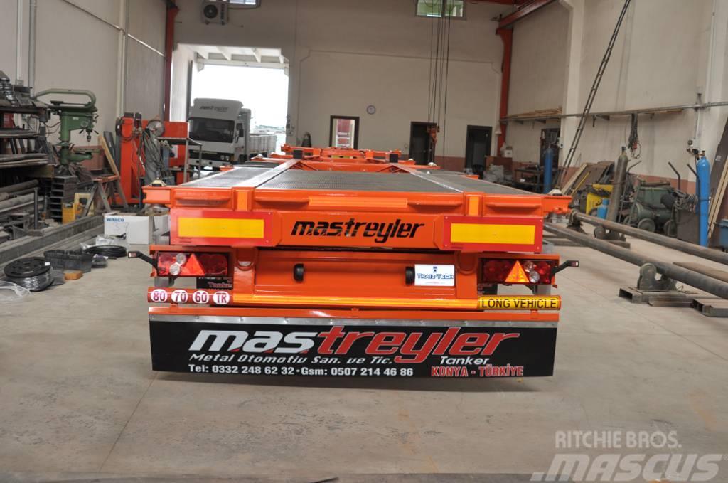 MAS TRAILER TANKER NEW MODEL 3 AXLE CONTAINER CARRIER Flatbed/Dropside semi-trailers