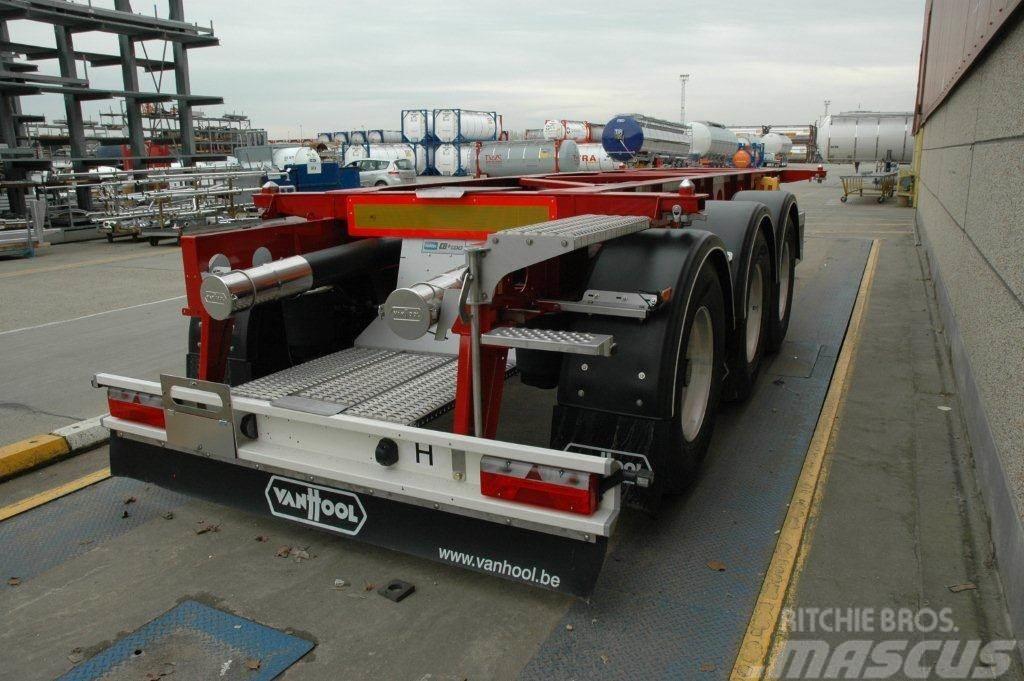 Van Hool 20" Tankchassis 3100 kg Containerframe/Skiploader semi-trailers