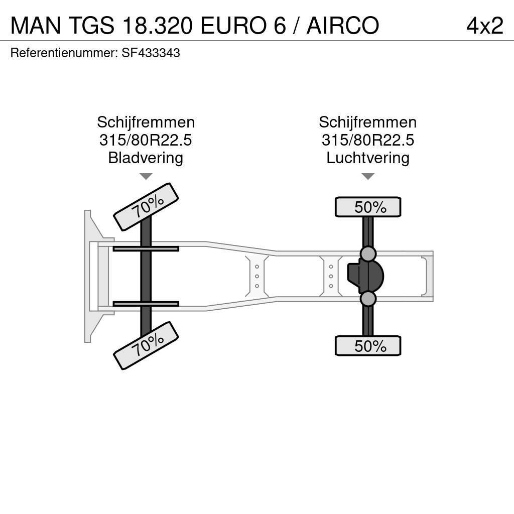 MAN TGS 18.320 EURO 6 / AIRCO Truck Tractor Units