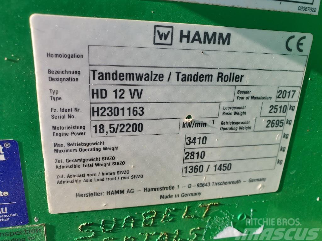 Hamm HD 12 VV Twin drum rollers