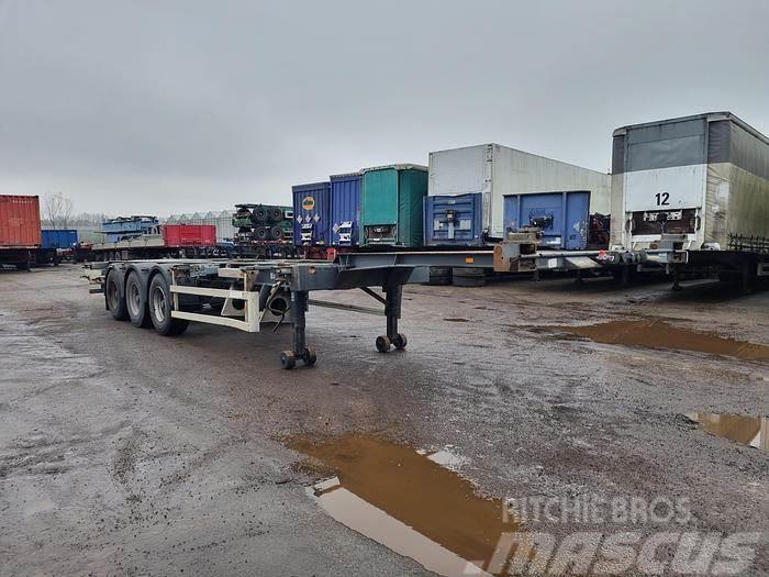 Groenewegen 30CC-14-27| 40ft, 2x 20ft, 30ft, Containerframe/Skiploader semi-trailers