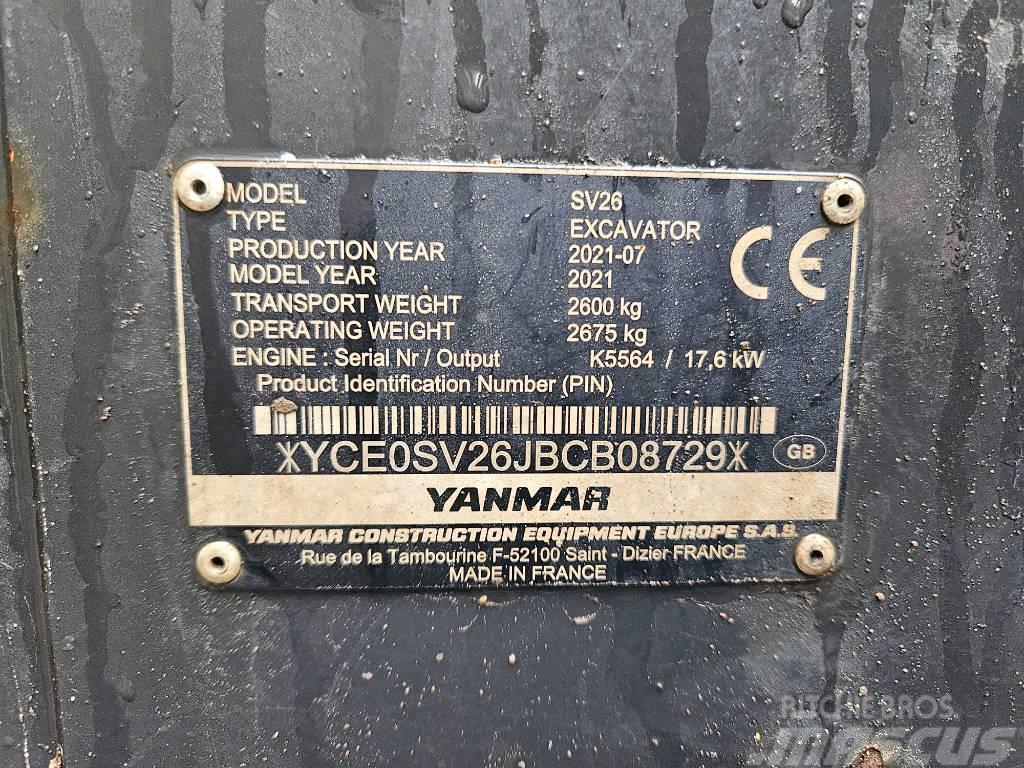 Yanmar SV 26 Mini excavators < 7t
