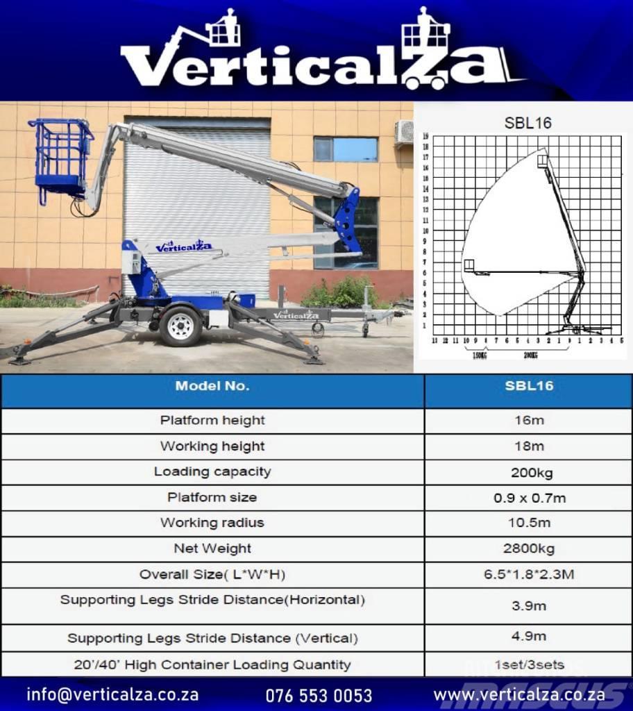 VerticalZA 18m Trailer mounted Lift Trailer mounted aerial platforms
