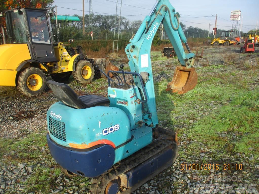 Kubota K 008 T4 Mini excavators < 7t