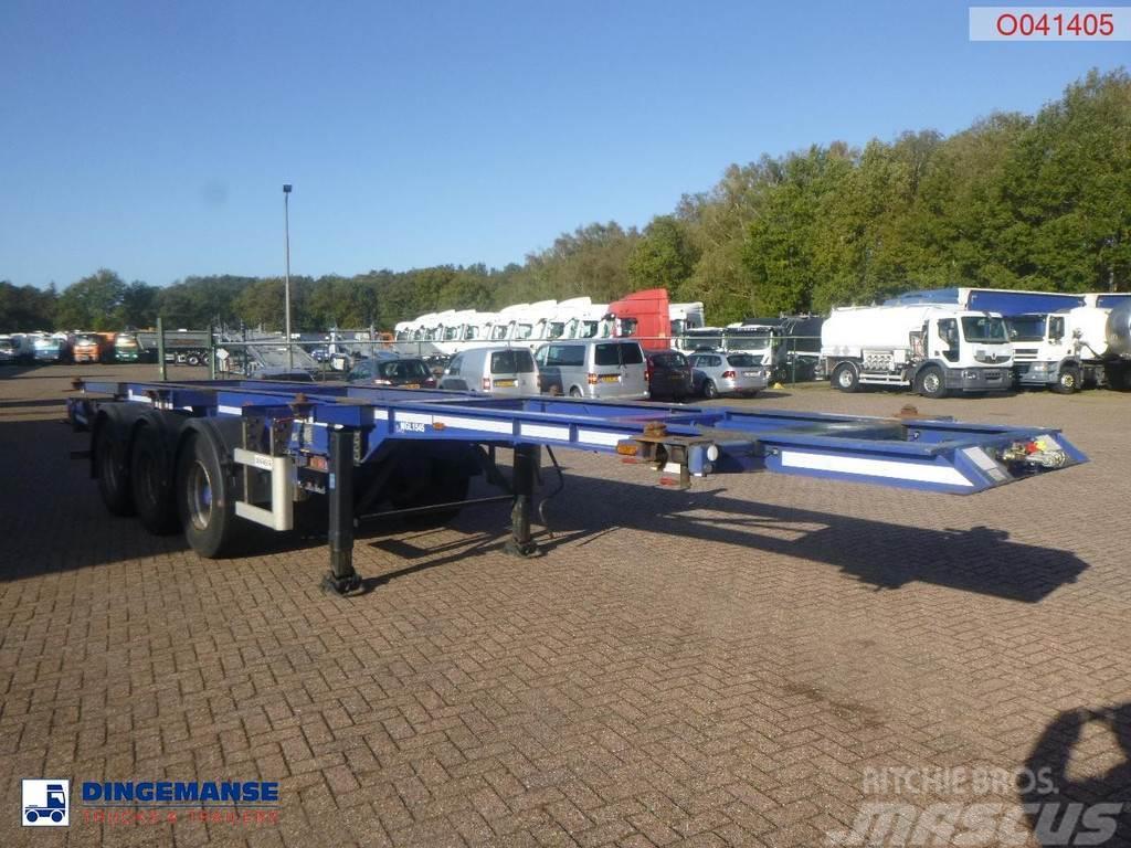 Dennison 3-axle container trailer 20-30-40-45 ft Containerframe/Skiploader semi-trailers