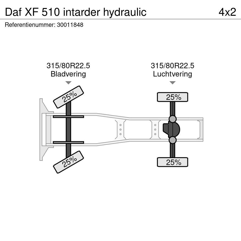 DAF XF 510 intarder hydraulic Truck Tractor Units