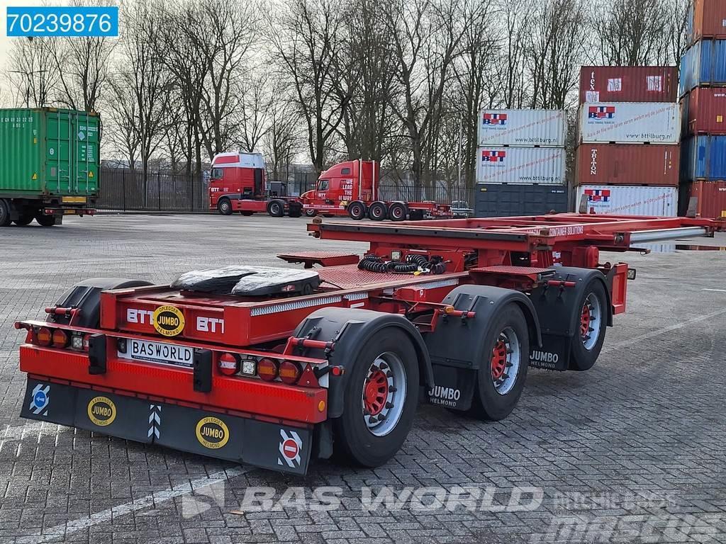Jumbo DO270SPE B-double 3 axles 20ft LZV container B-dou Containerframe/Skiploader semi-trailers