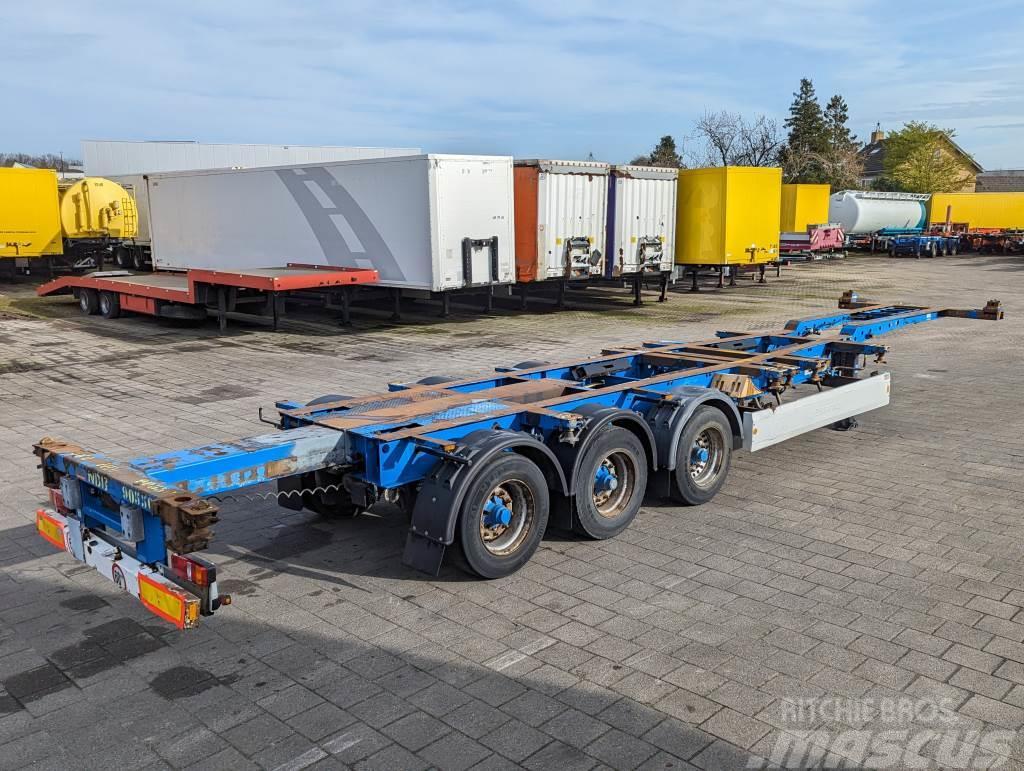 Krone SD 27 3-Assen BPW - DrumBrakes- 5640kg - All Sorts Containerframe/Skiploader semi-trailers