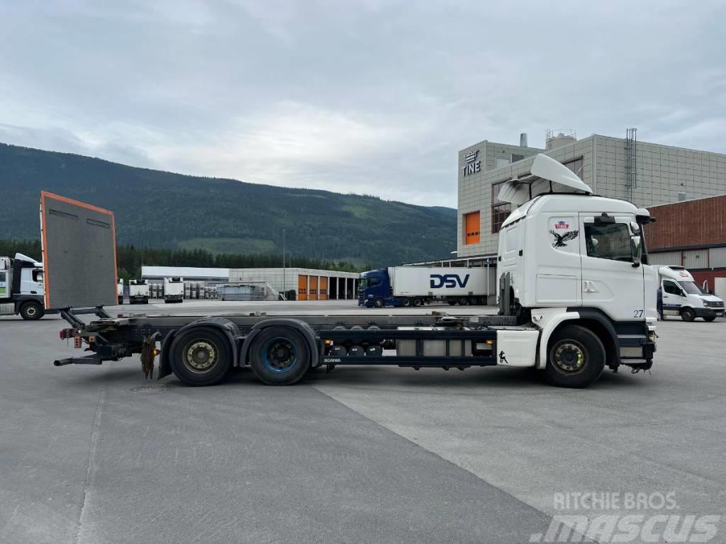 Scania G 490 konttilaite Containerframe/Skiploader trucks