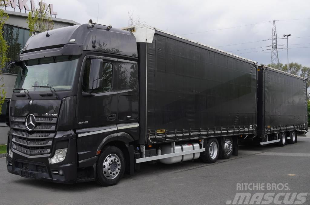 Mercedes-Benz Actros 2545 Bigspace E6 Transit Set 120m3 Tautliner/curtainside trucks