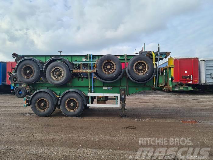 Renders 2 AXLE 20 FT CONTAINER CHASSIS STEEL SUSP DRUM BRA Containerframe/Skiploader semi-trailers