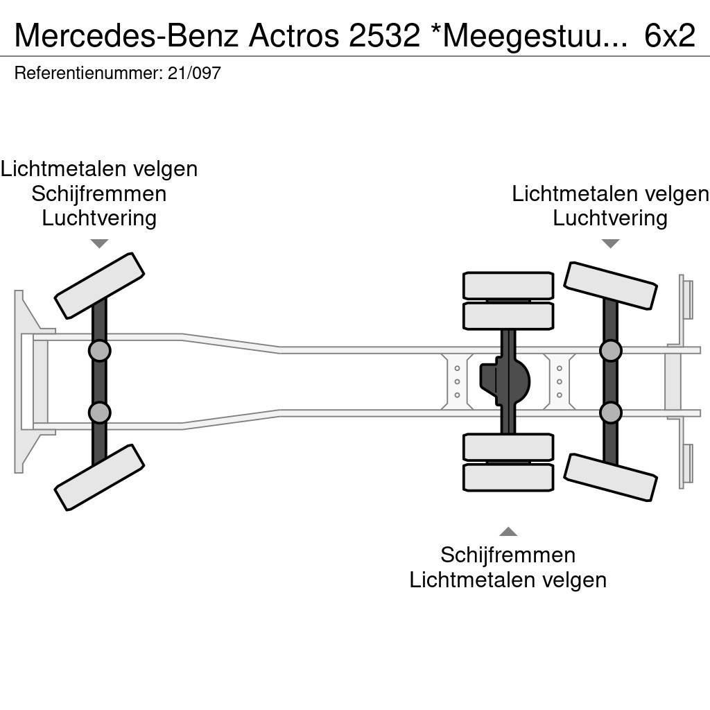 Mercedes-Benz Actros 2532 *Meegestuurd as*Bluetooth*Airco*Cruise Hook lift trucks