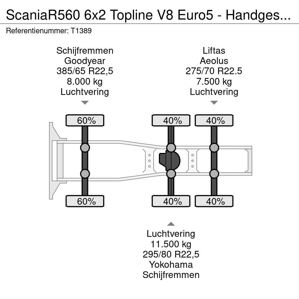 Scania R560 6x2 Topline V8 Euro5 - Handgeschakeld - Vollu Truck Tractor Units