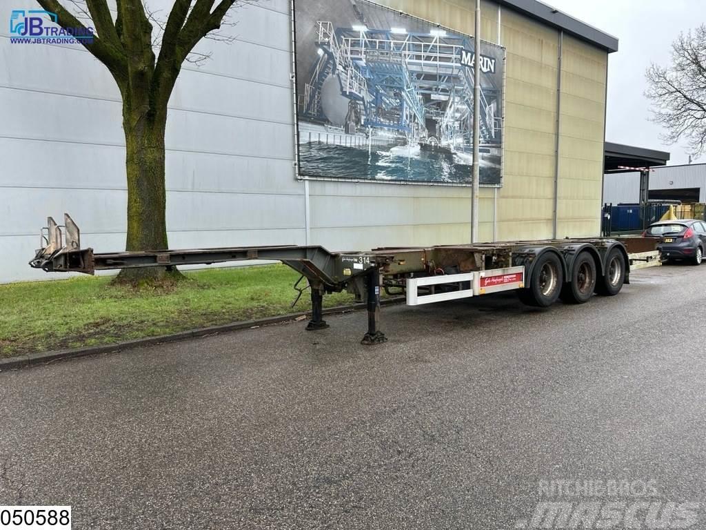 Pacton Container 10,20,30,40, 45 FT, 2x Extendable Containerframe/Skiploader semi-trailers