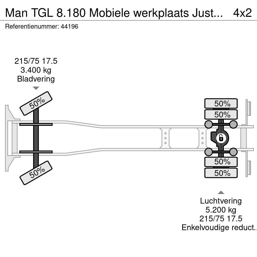 MAN TGL 8.180 Mobiele werkplaats Just 192.795 km! Van Body Trucks