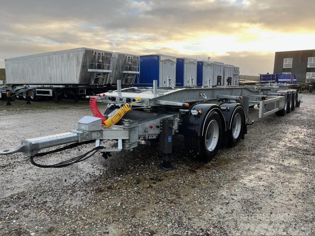 AMT Container trailer & Dolly med special træk Containerframe/Skiploader semi-trailers