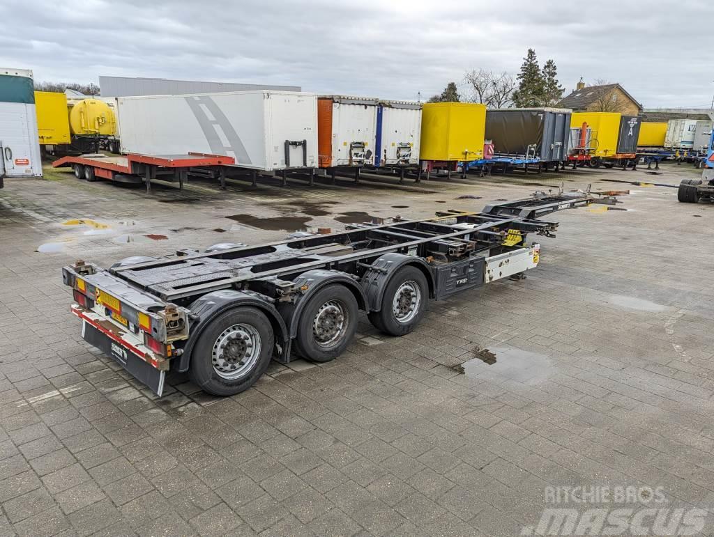 Schmitz Cargobull SCF 24 3-Axles Schmitz - GENSET - Lift-axle - Disc Containerframe/Skiploader semi-trailers