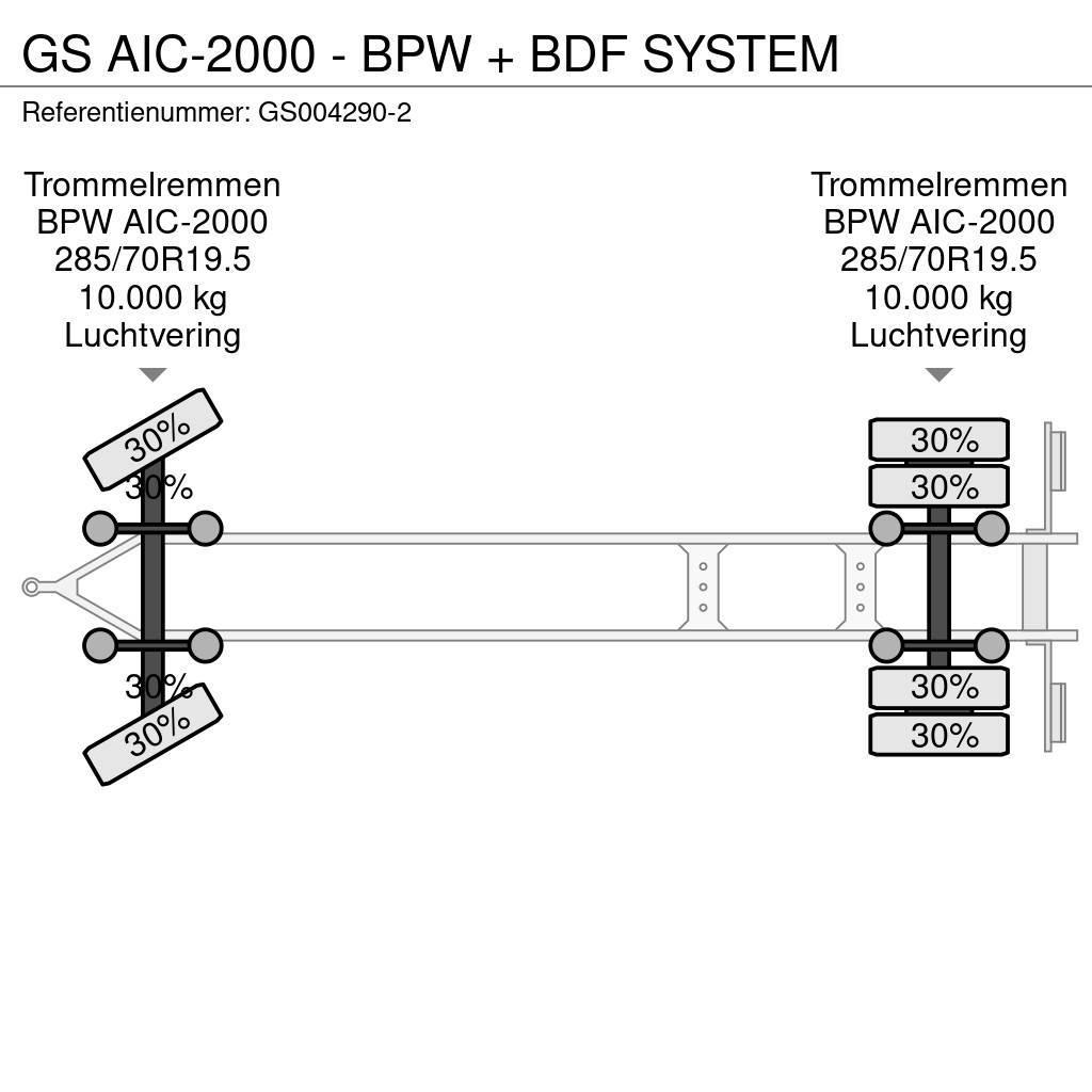 GS AIC-2000 - BPW + BDF SYSTEM Containerframe/Skiploader trailers