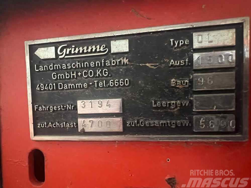 Grimme DL1500 Potato harvesters