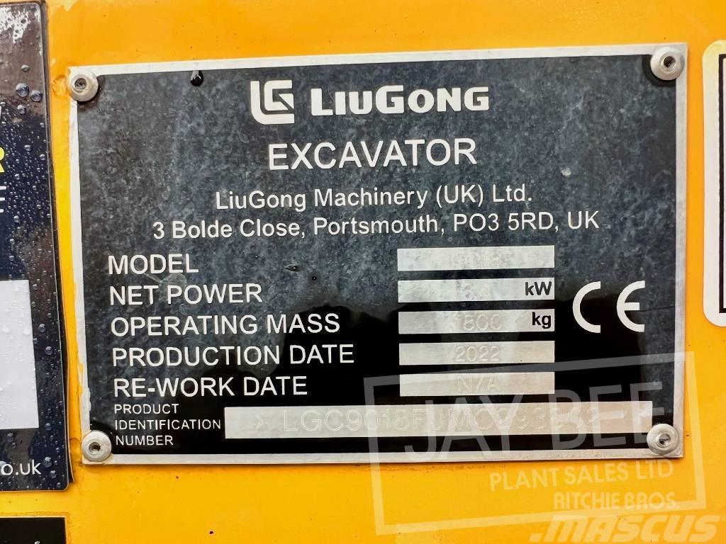 LiuGong 9018F Mini excavators < 7t