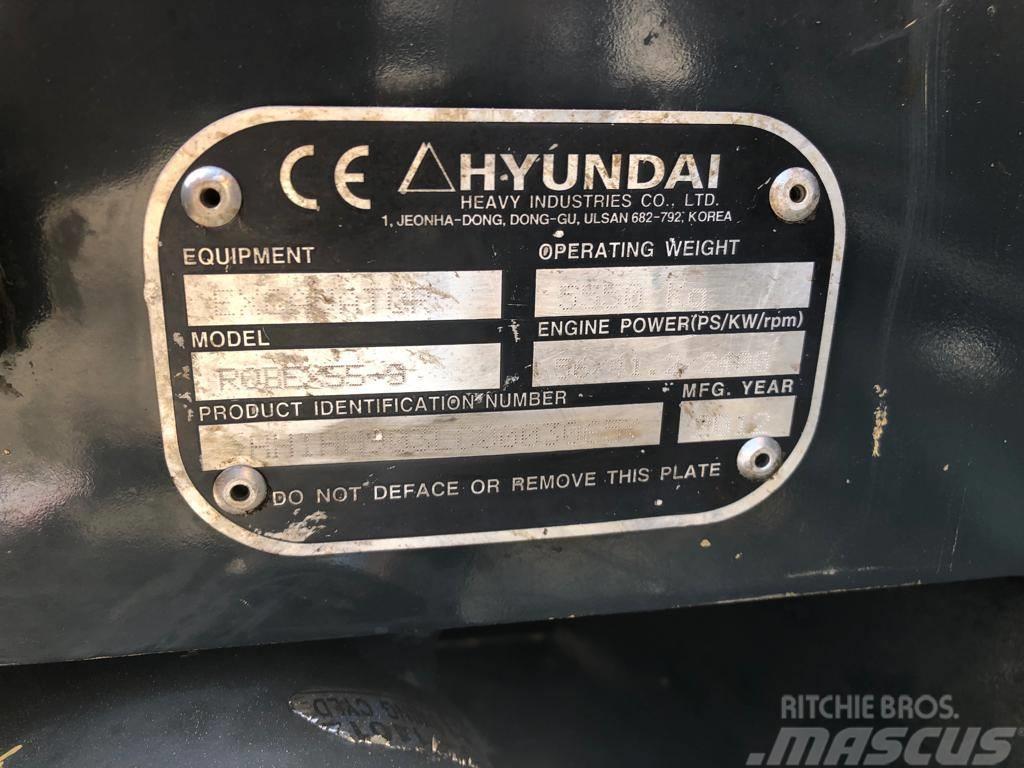 Hyundai R55-9 Mini excavators < 7t