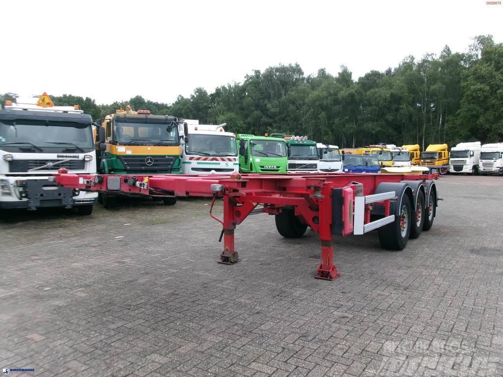 Asca 3-axle container trailer 20-30 ft Containerframe/Skiploader semi-trailers