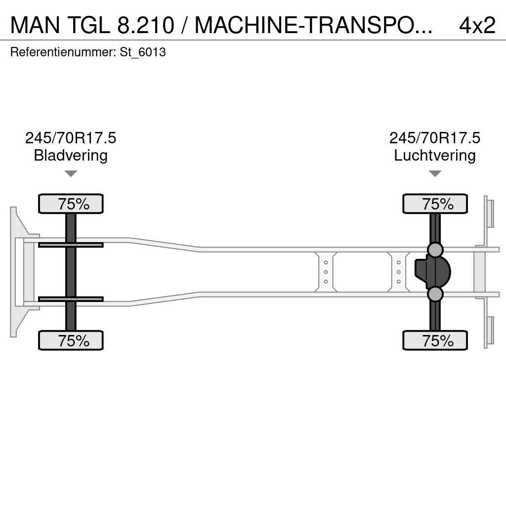 MAN TGL 8.210 / MACHINE-TRANSPORT / OPRIJ-WAGEN / AIRC Car carriers